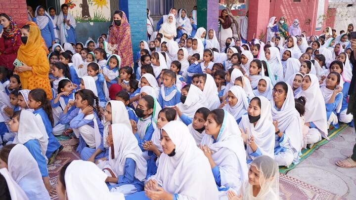 AZF spreads Eid Cheers with Stars of its adopted Girls’ High School, Karbath, Lahore, Pakistan